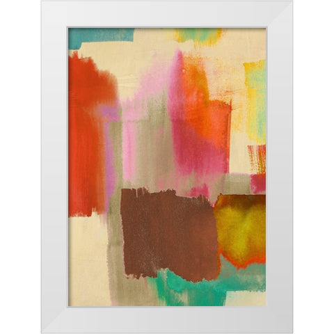 Colorful Sensation I White Modern Wood Framed Art Print by Rivieri, Asia