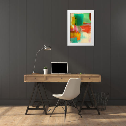 Colorful Sensation II White Modern Wood Framed Art Print by Rivieri, Asia