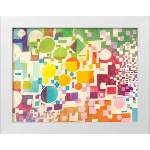 Multiculti White Modern Wood Framed Art Print by Bacci, Leonardo