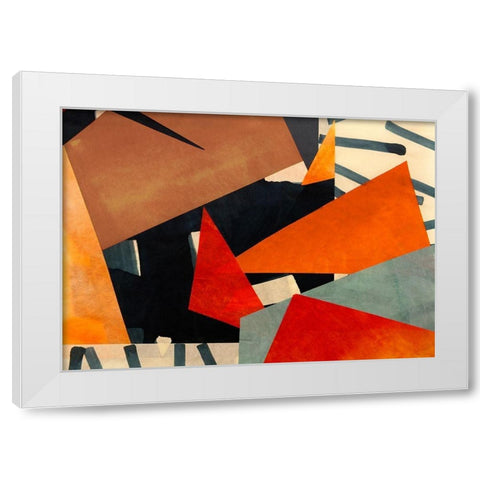 Spirit of BeBop White Modern Wood Framed Art Print by Bacci, Leonardo