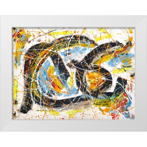 Party Time White Modern Wood Framed Art Print by Ferri, Bob