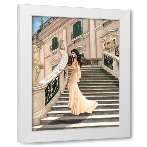 Grand Palais White Modern Wood Framed Art Print by Benson, Pierre