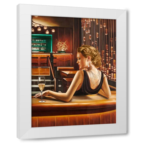 Night Out II White Modern Wood Framed Art Print by Benson, Pierre