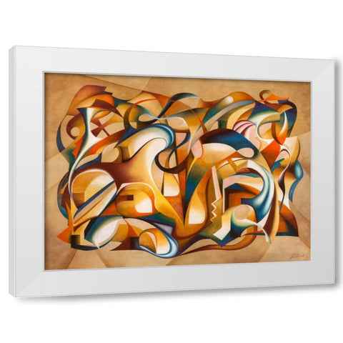 Open Your Mind White Modern Wood Framed Art Print by Ceccarelli, Laura