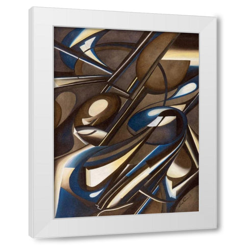 Due di due White Modern Wood Framed Art Print by Ceccarelli, Laura