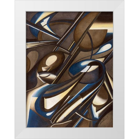 Due di due White Modern Wood Framed Art Print by Ceccarelli, Laura