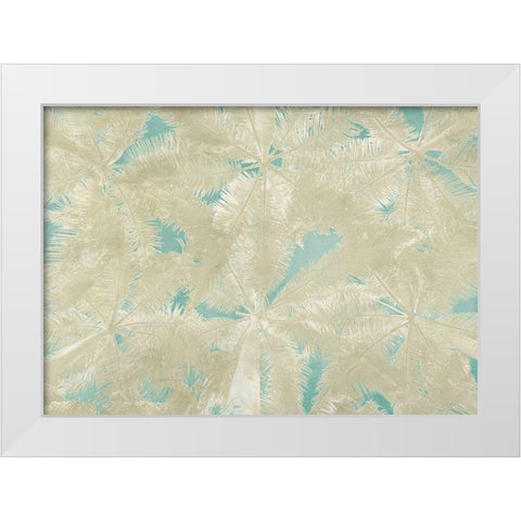 Palm Panel White Modern Wood Framed Art Print by Grant, Eve C.
