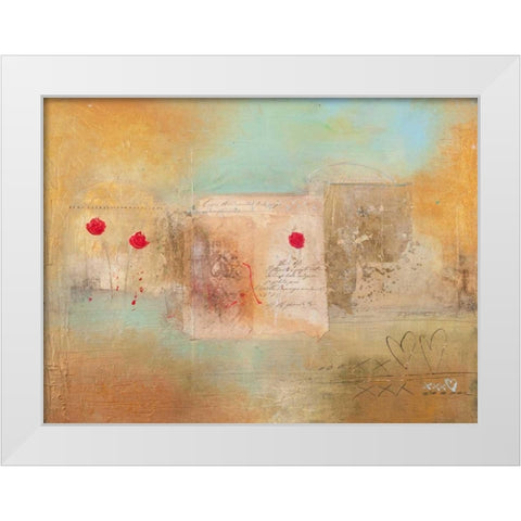 Roses for You White Modern Wood Framed Art Print by Simoncelli, Charaka