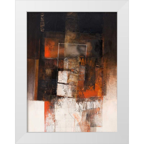 Le ultime luci della sera White Modern Wood Framed Art Print by Censini