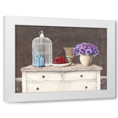 French Trumeau White Modern Wood Framed Art Print by Dellal, Remy