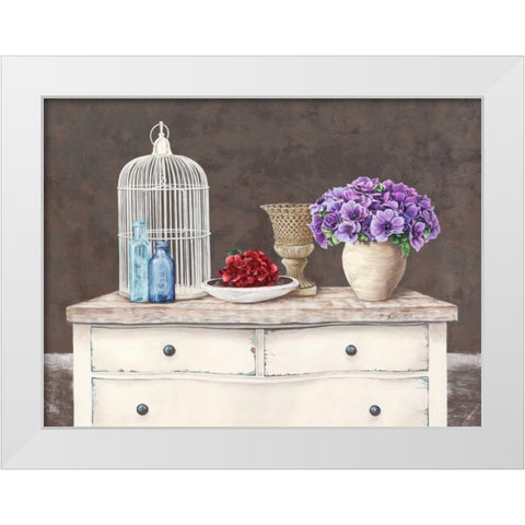 French Trumeau White Modern Wood Framed Art Print by Dellal, Remy