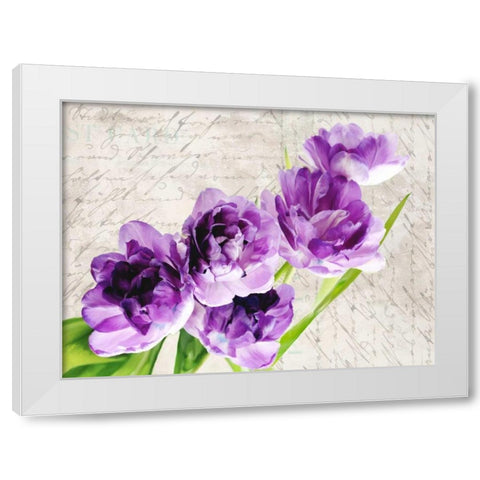 Reverie White Modern Wood Framed Art Print by Dellal, Remy