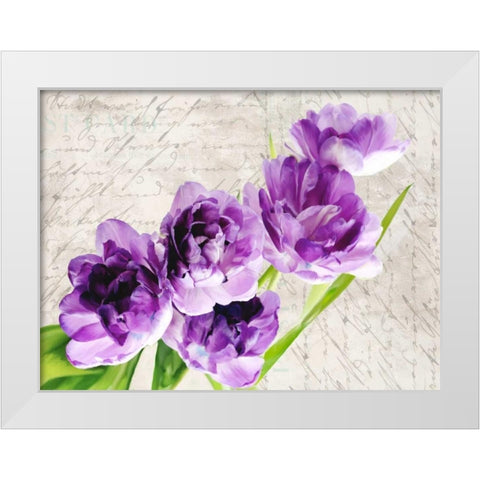 Reverie White Modern Wood Framed Art Print by Dellal, Remy