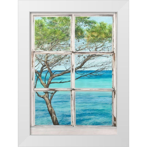 Mediterranee I White Modern Wood Framed Art Print by Remy, Dellal