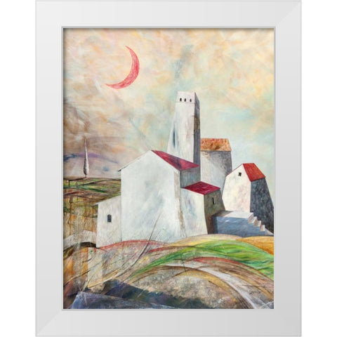 Vicoli misteriosi White Modern Wood Framed Art Print by Larotonda, Donato
