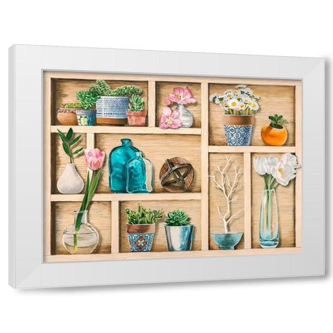 Collection de Memoires White Modern Wood Framed Art Print by Dolci, Elena