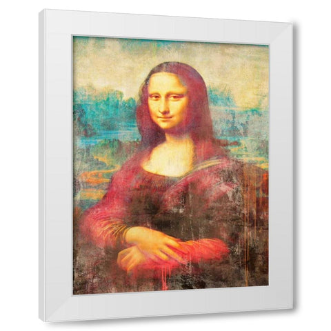 Mona Lisa 2.0 White Modern Wood Framed Art Print by Chestier, Eric
