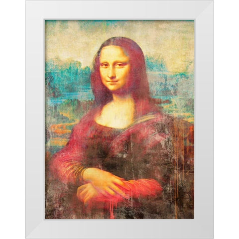 Mona Lisa 2.0 White Modern Wood Framed Art Print by Chestier, Eric