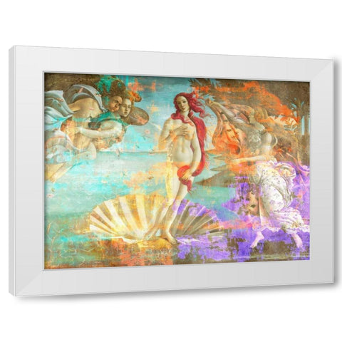 Botticellis Venus 2.0 White Modern Wood Framed Art Print by Chestier, Eric