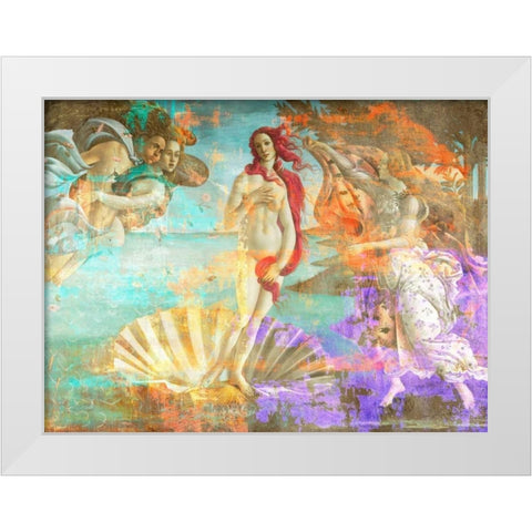 Botticellis Venus 2.0 White Modern Wood Framed Art Print by Chestier, Eric