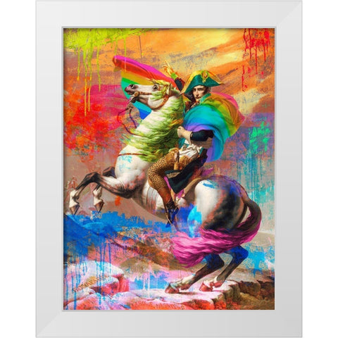 Napoleon 2.0 White Modern Wood Framed Art Print by Chestier, Eric