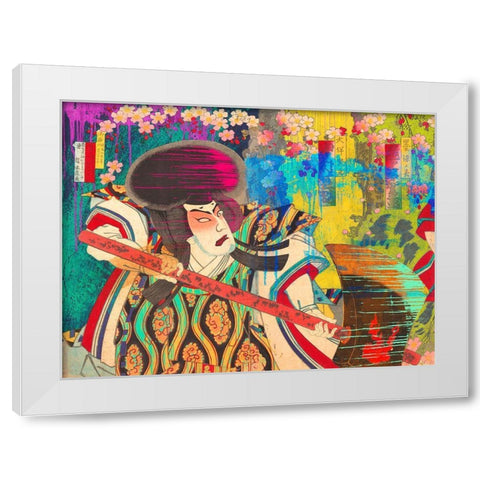 Hommage to Hashimoto White Modern Wood Framed Art Print by Chestier, Eric