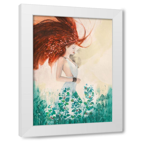 Fairy of Spring White Modern Wood Framed Art Print by Pagnoni, Erica