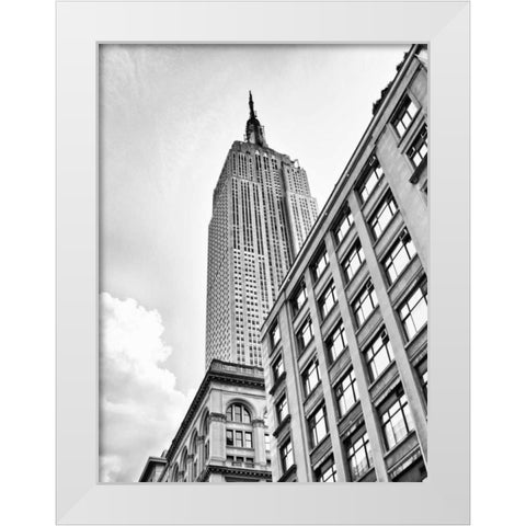New York sky White Modern Wood Framed Art Print by Gagliardi, Giovanni