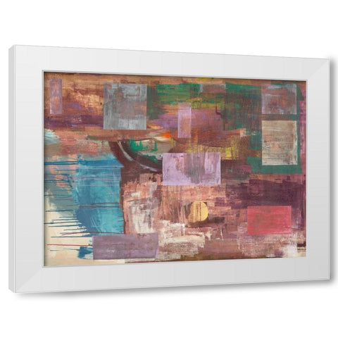 Kaleidos White Modern Wood Framed Art Print by Corrado, Italo