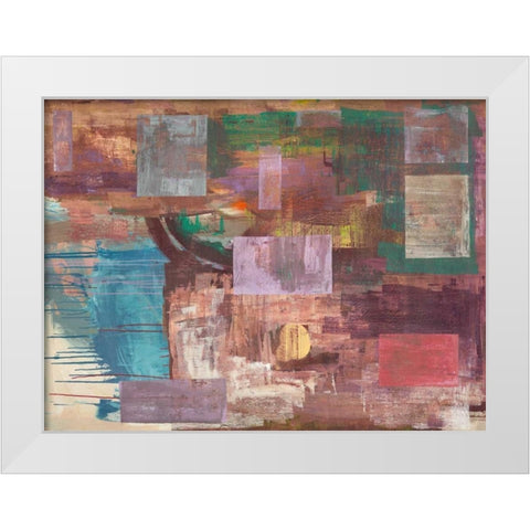 Kaleidos White Modern Wood Framed Art Print by Corrado, Italo