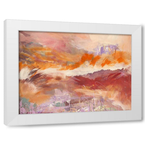 Iride White Modern Wood Framed Art Print by Corrado, Italo