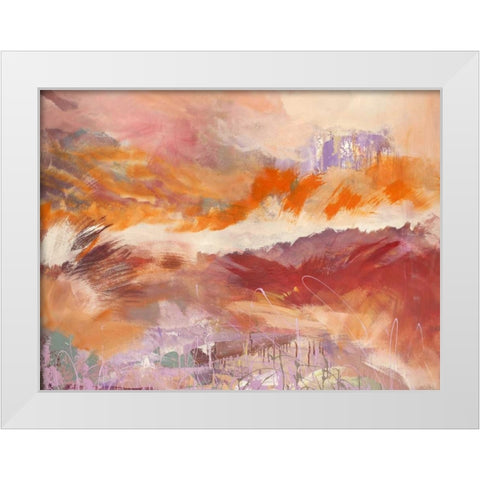 Iride White Modern Wood Framed Art Print by Corrado, Italo