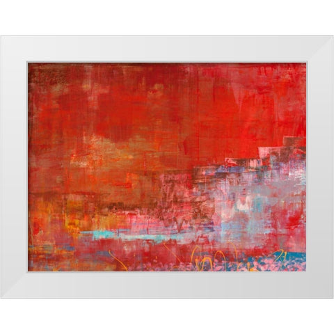 Mare di luce White Modern Wood Framed Art Print by Corrado, Italo