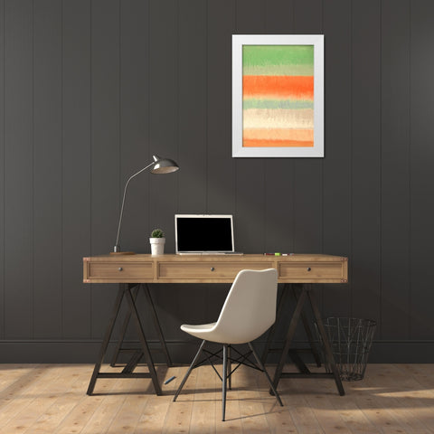 Haiku VII White Modern Wood Framed Art Print by Corrado, Italo