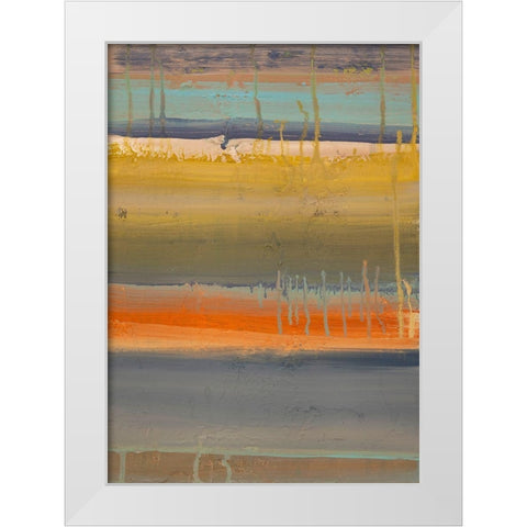 Geo IV White Modern Wood Framed Art Print by Corrado, Italo