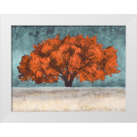 Orange Oak White Modern Wood Framed Art Print by Eelder, Jan