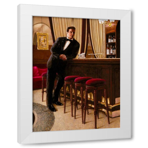 In the Mood for Love I White Modern Wood Framed Art Print by Silver, John