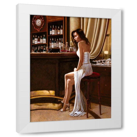 In the Mood for Love II White Modern Wood Framed Art Print by Silver, John