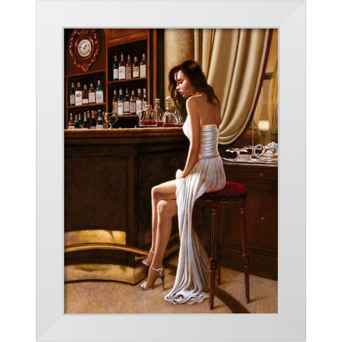 In the Mood for Love II White Modern Wood Framed Art Print by Silver, John