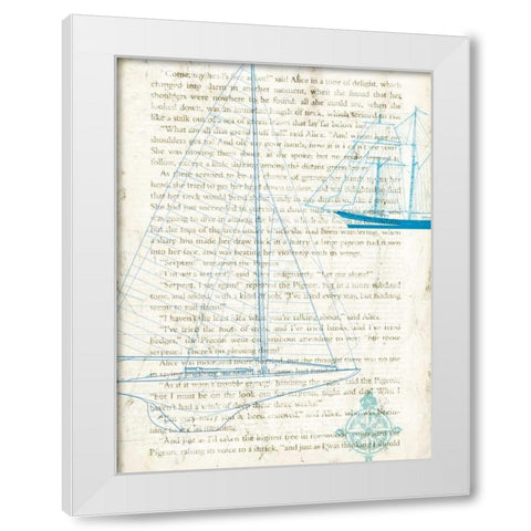 Classic Sailing II White Modern Wood Framed Art Print by Joannoo