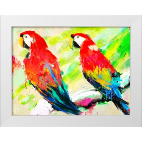 Ara Ara White Modern Wood Framed Art Print by Kelly, Parr