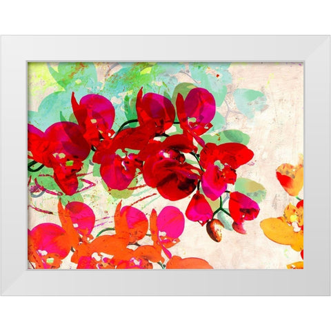Orchidreams White Modern Wood Framed Art Print by Kelly, Parr