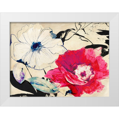 Colorful Composition II White Modern Wood Framed Art Print by Parr, Kelly