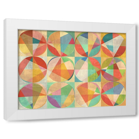 Chromatic Adventures White Modern Wood Framed Art Print by Kaj, Rama