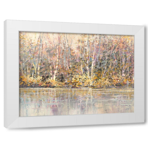 Bosco incantato White Modern Wood Framed Art Print by Lucas