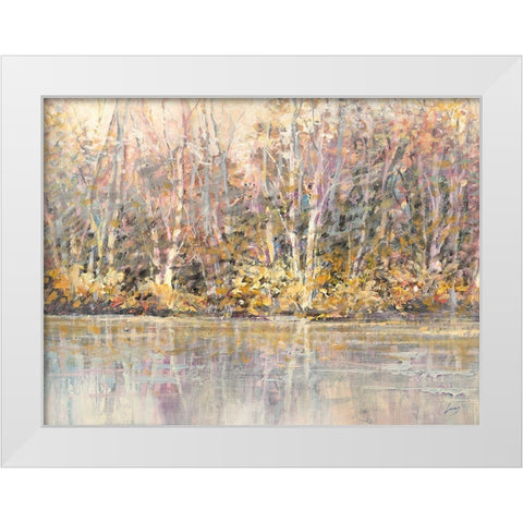 Bosco incantato White Modern Wood Framed Art Print by Lucas