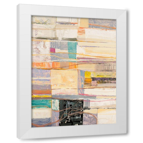 Sphera White Modern Wood Framed Art Print by Lucas