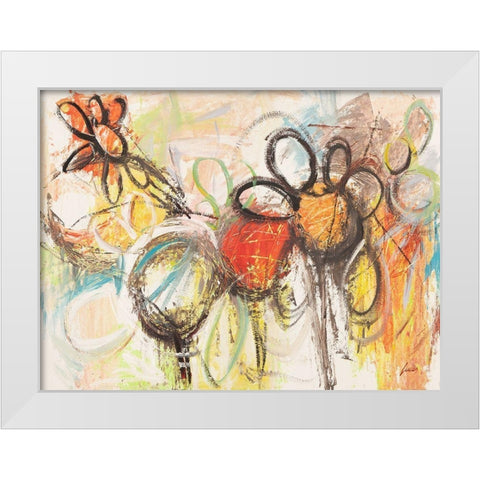 Primavera in fiore White Modern Wood Framed Art Print by Lucas