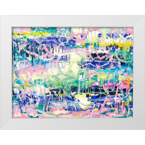 Ipanema White Modern Wood Framed Art Print by Lucas