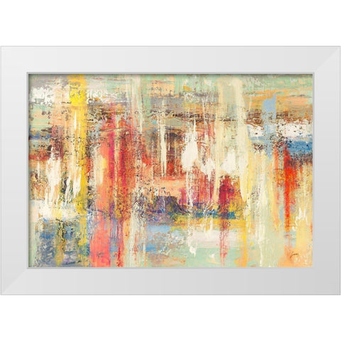 Colori riflessi White Modern Wood Framed Art Print by Lucas